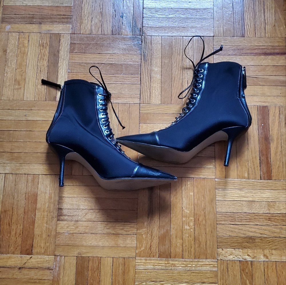 Zara Lace Up Stiletto Boots
